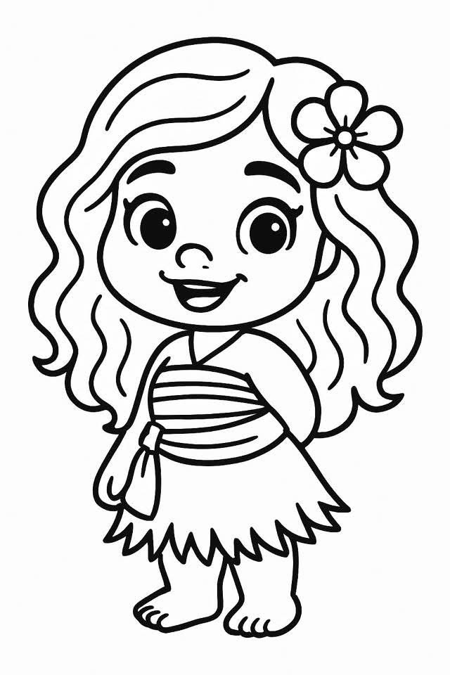 Moana Drawing Adventurous Disney Heroine