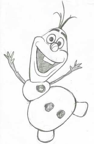 Olaf Drawing from Disney’s Frozen