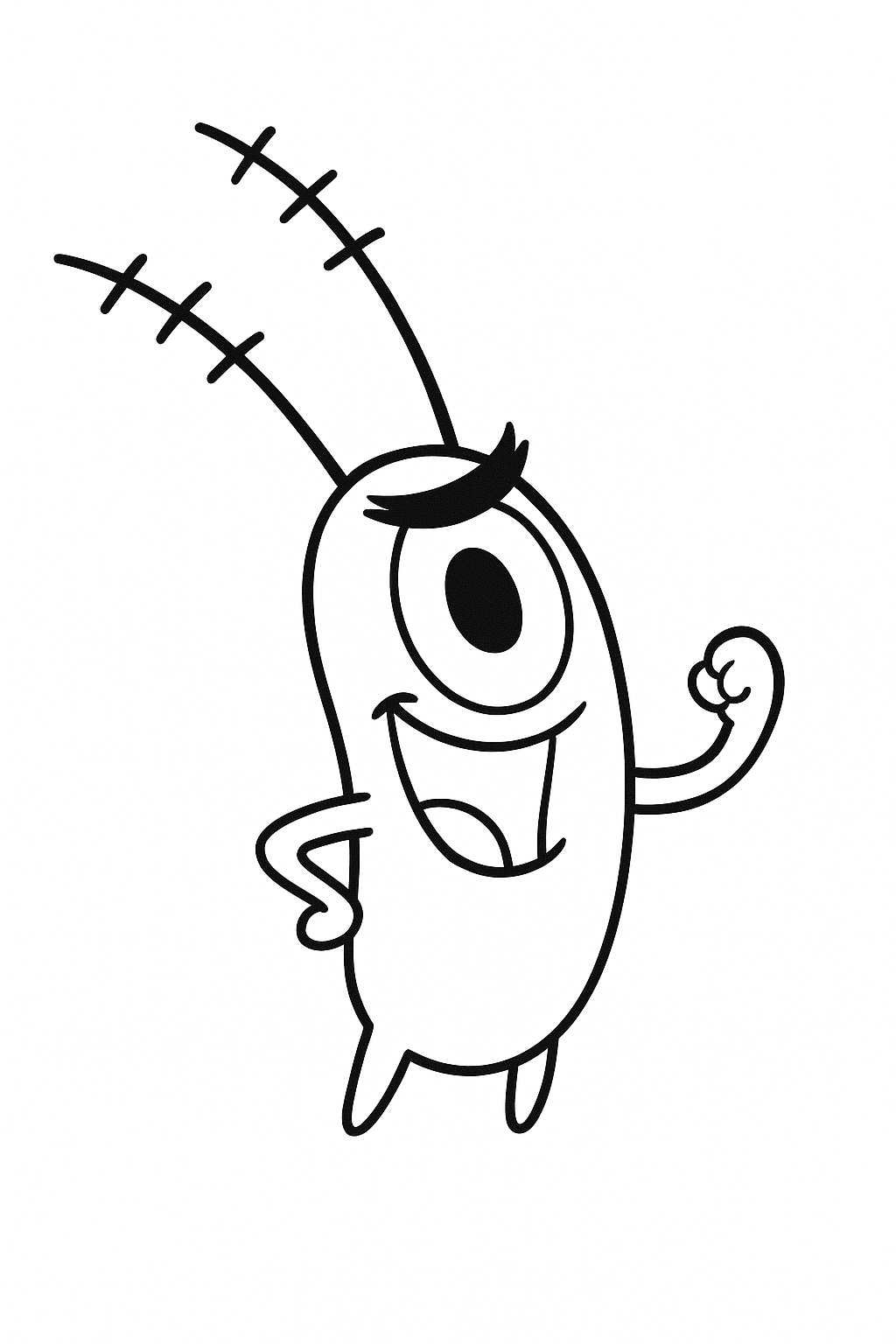 Plankton Drawing from SpongeBob SquarePants
