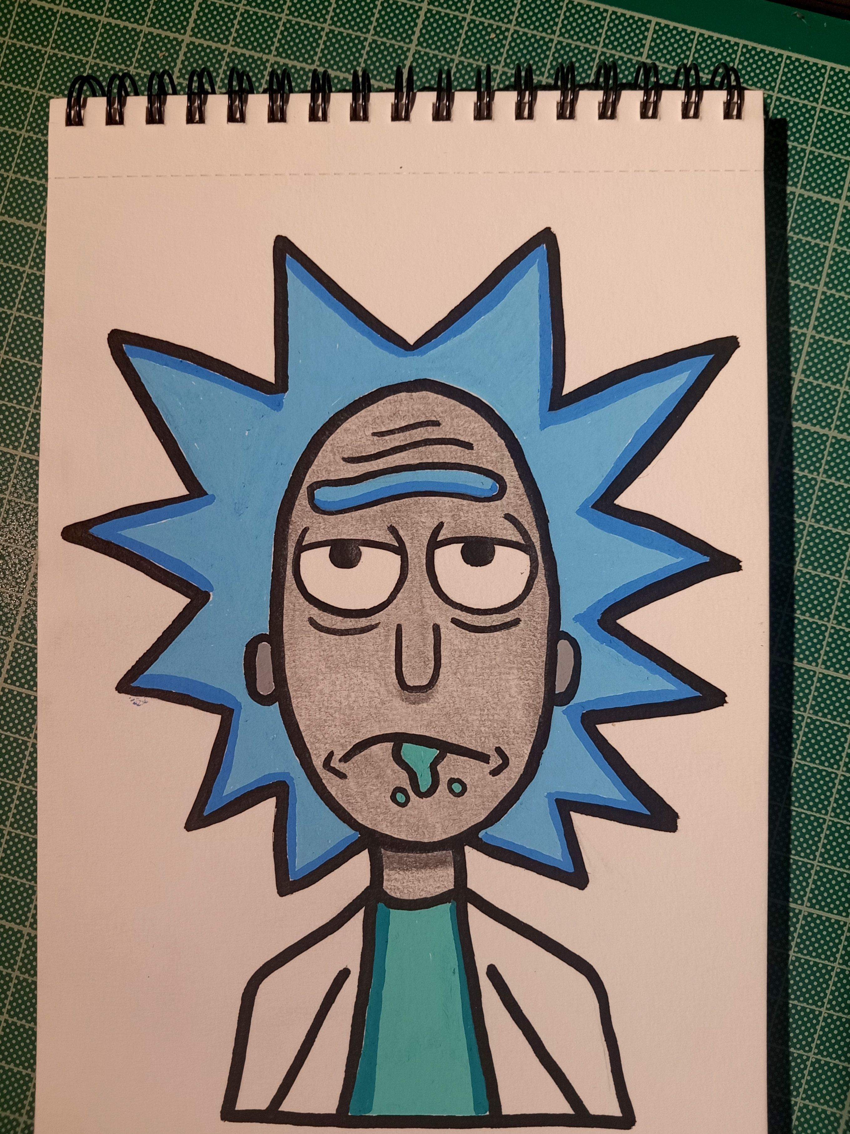 Rick Sanchez Drawing from Rick and Morty