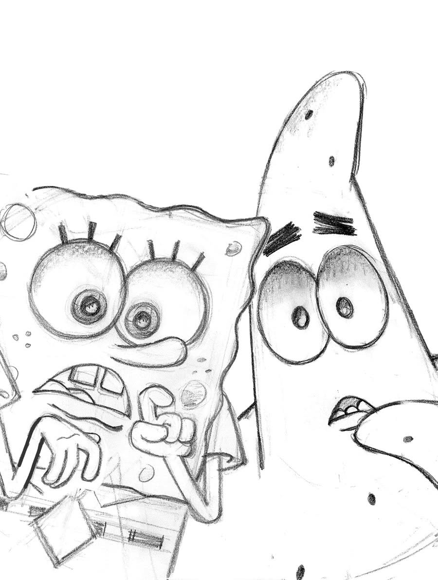 SpongeBob and Patrick Drawing Fun Duo