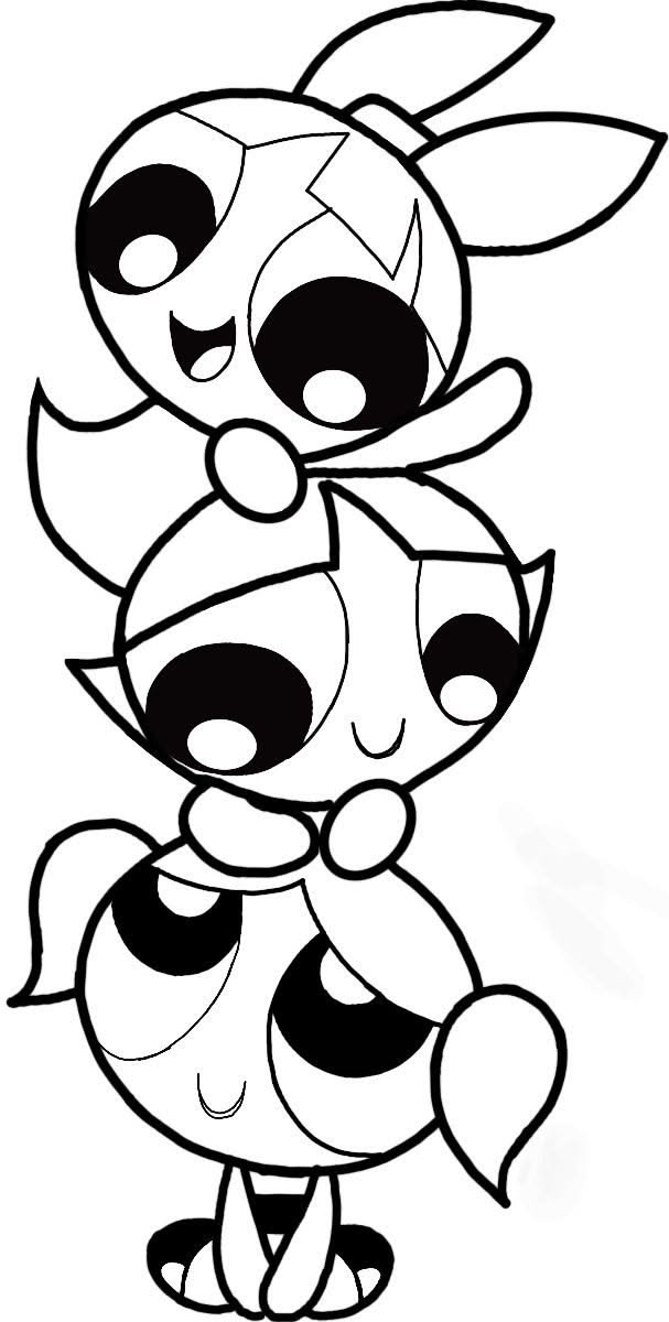The Powerpuff Girls Drawing Cute Cartoon Sisters