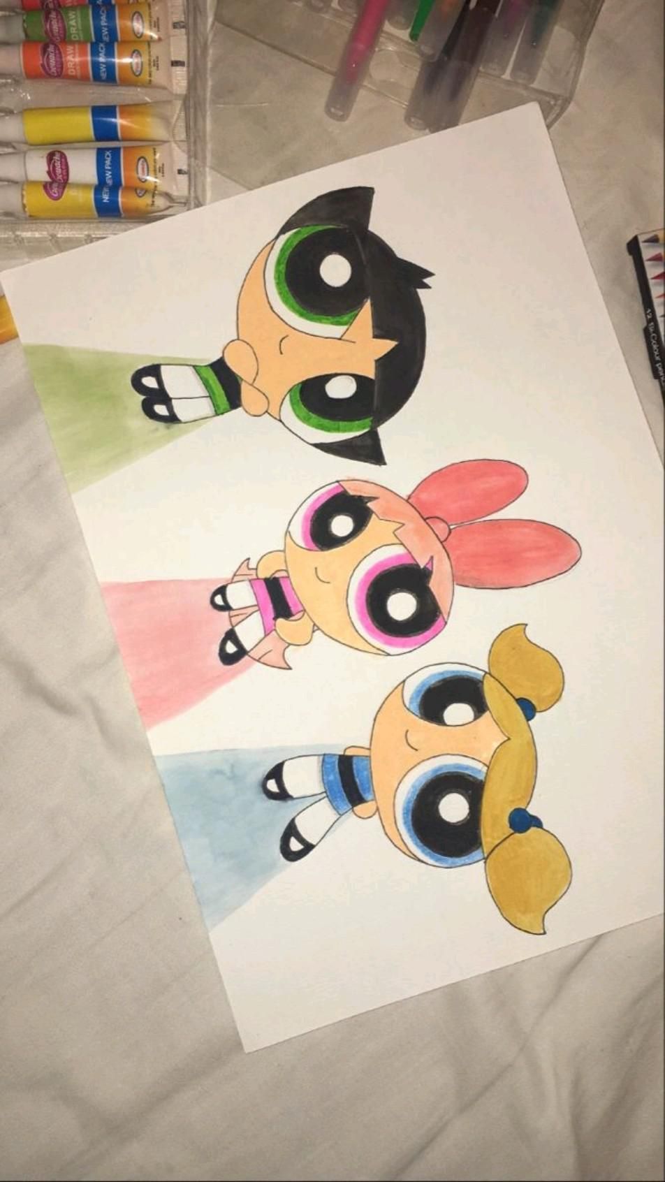 The Powerpuff Girls Drawing Fun and Colorful Characters