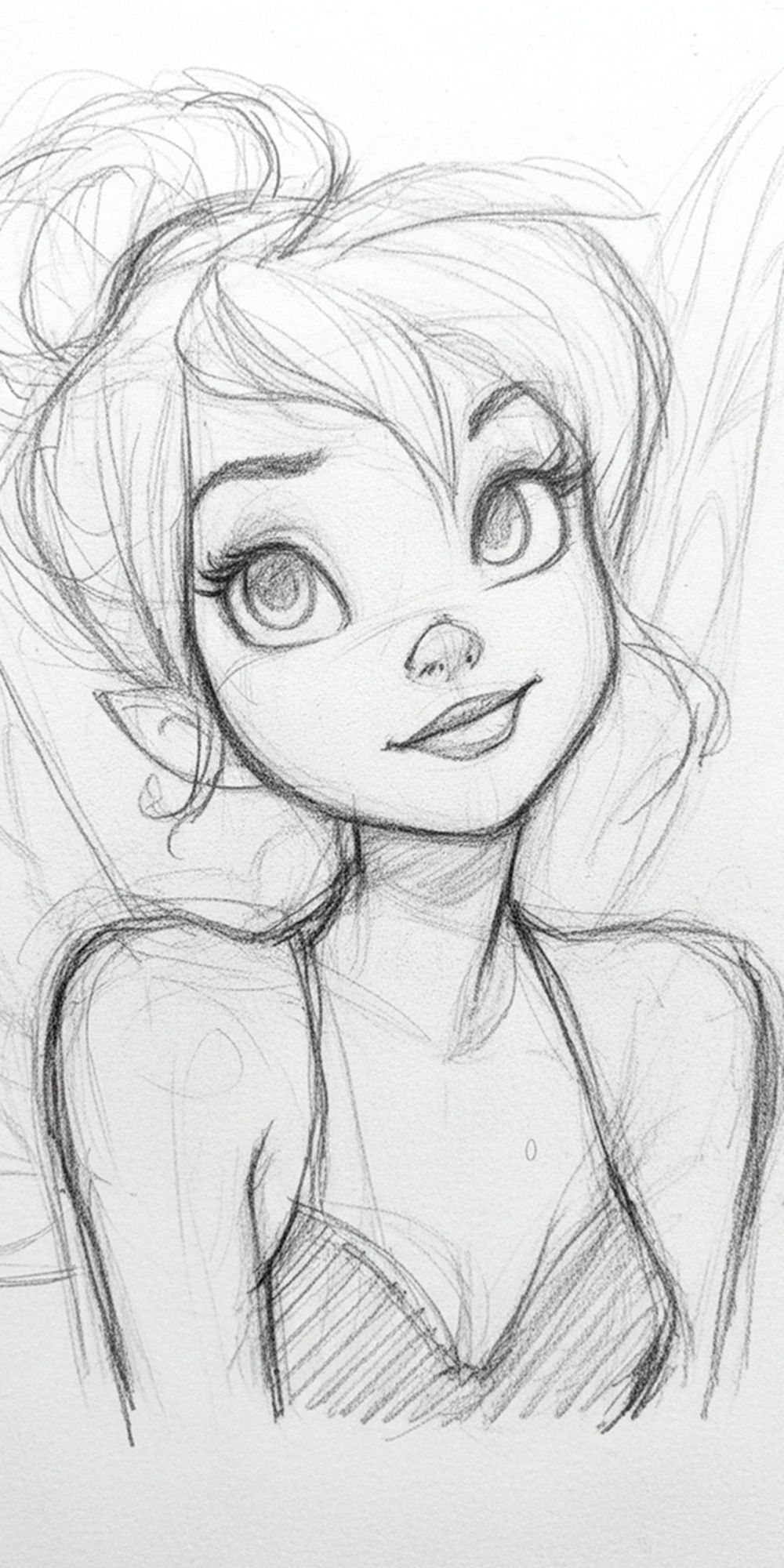 Tinker Bell Drawing Enchanting Fairy from Disney
