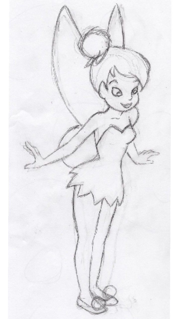 Tinker Bell Drawing Magical Fairy from Disney