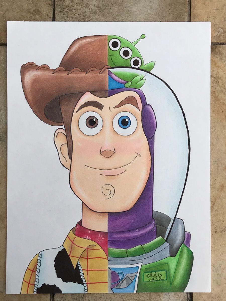 Woody and Buzz Lightyear Drawing