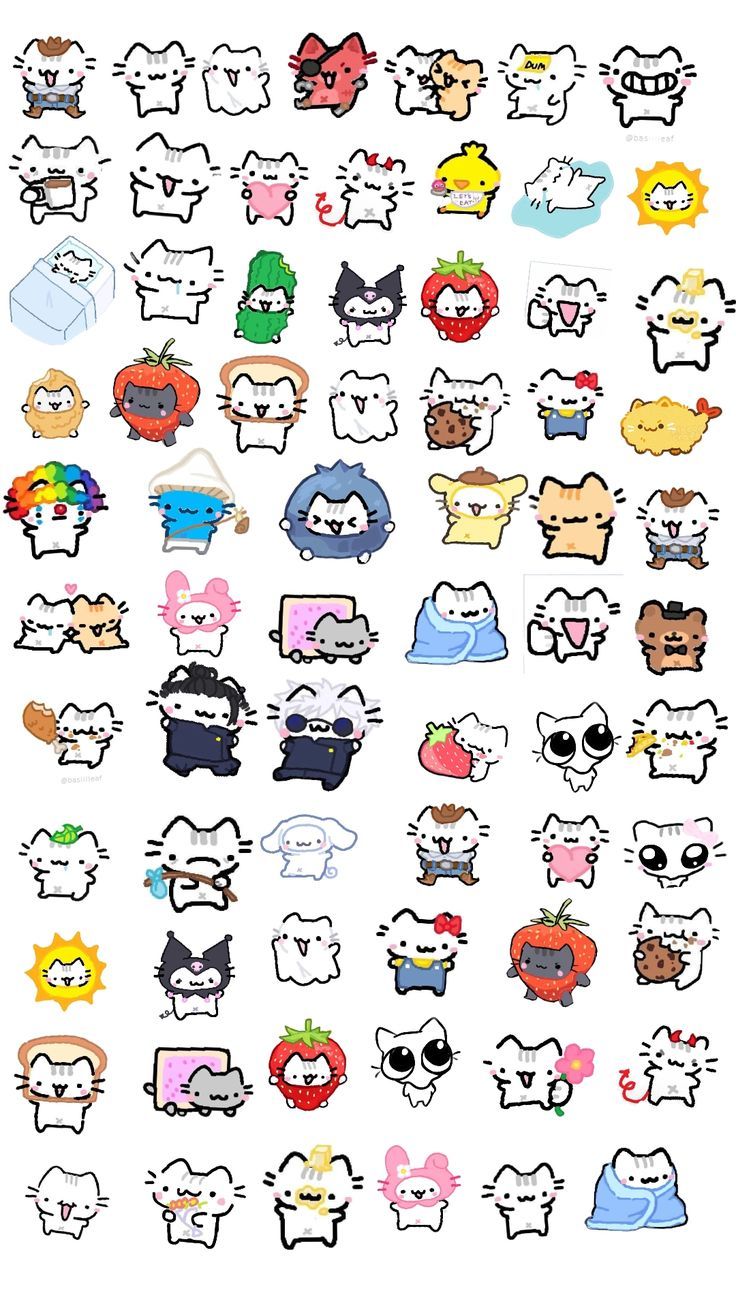 Adorable Cartoon Cats in Fun Costumes