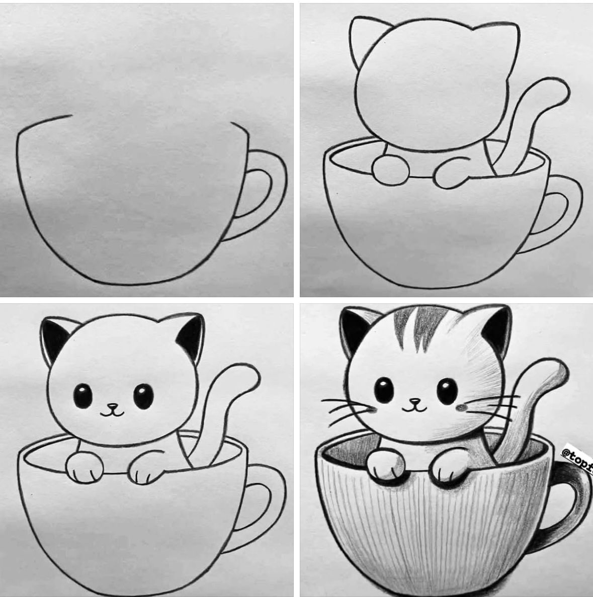 Adorable Kitten in a Teacup