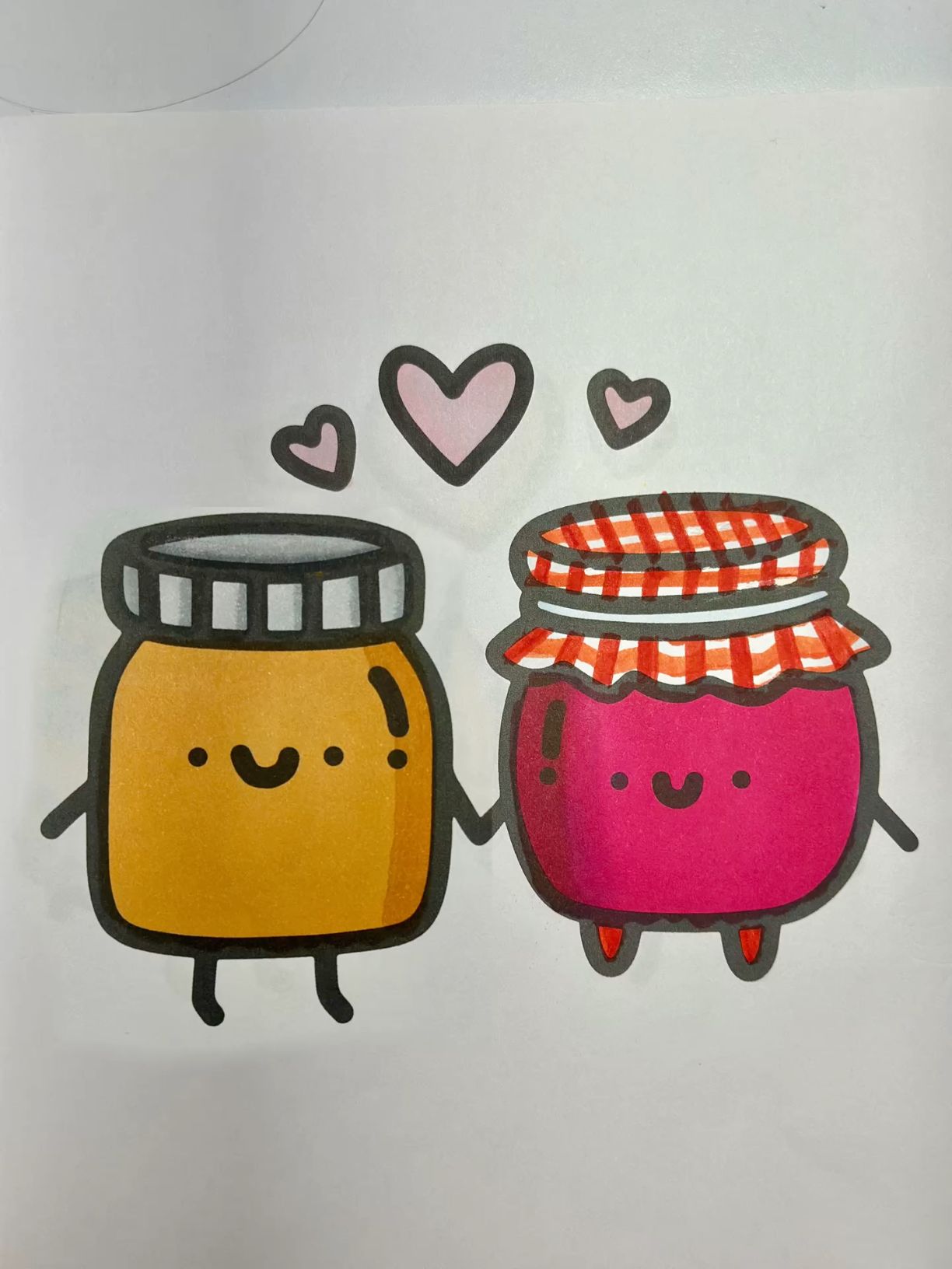 Charming Jam Jars Holding Hands