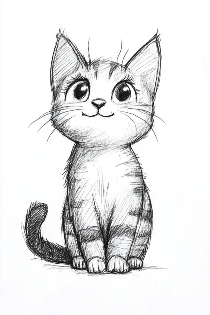 Adorable Kitten with Big Eyes