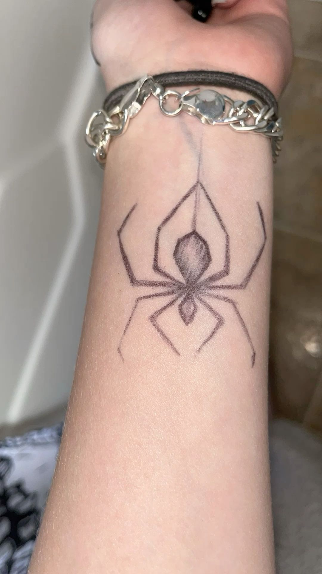 Realistic Spider Sketch with Pen