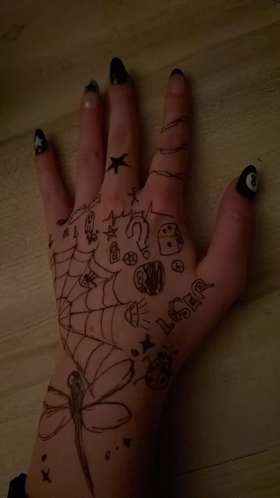 Intricate Spider Web Design with Fun Doodles