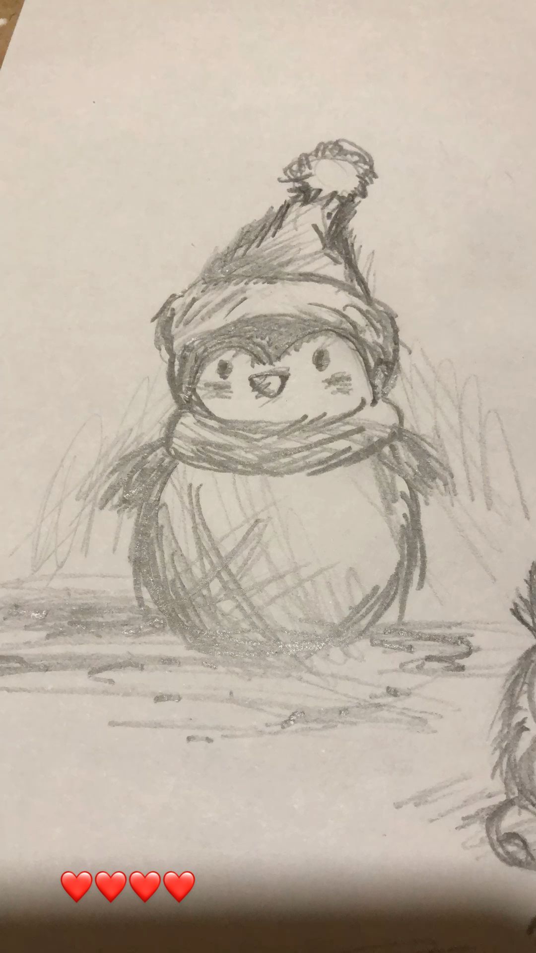 Adorable Penguin in a Cozy Hat