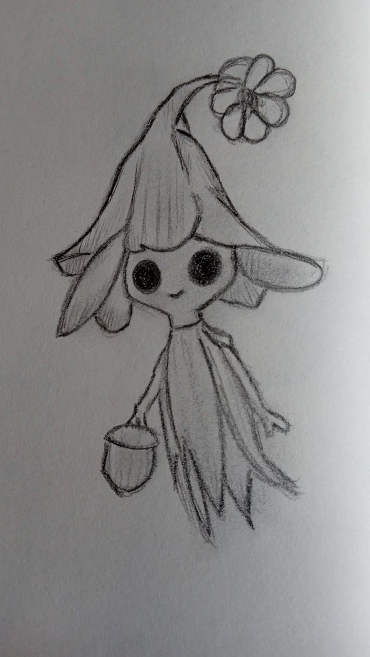 Cute Flower Fairy with a Bucket