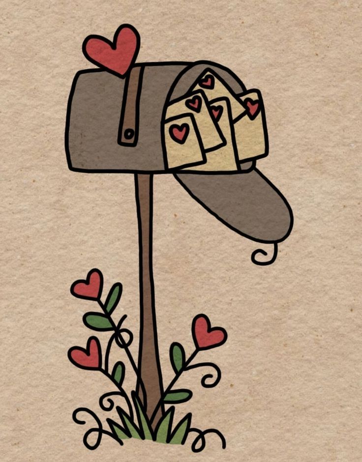 Adorable Mailbox Overflowing with Love Letters
