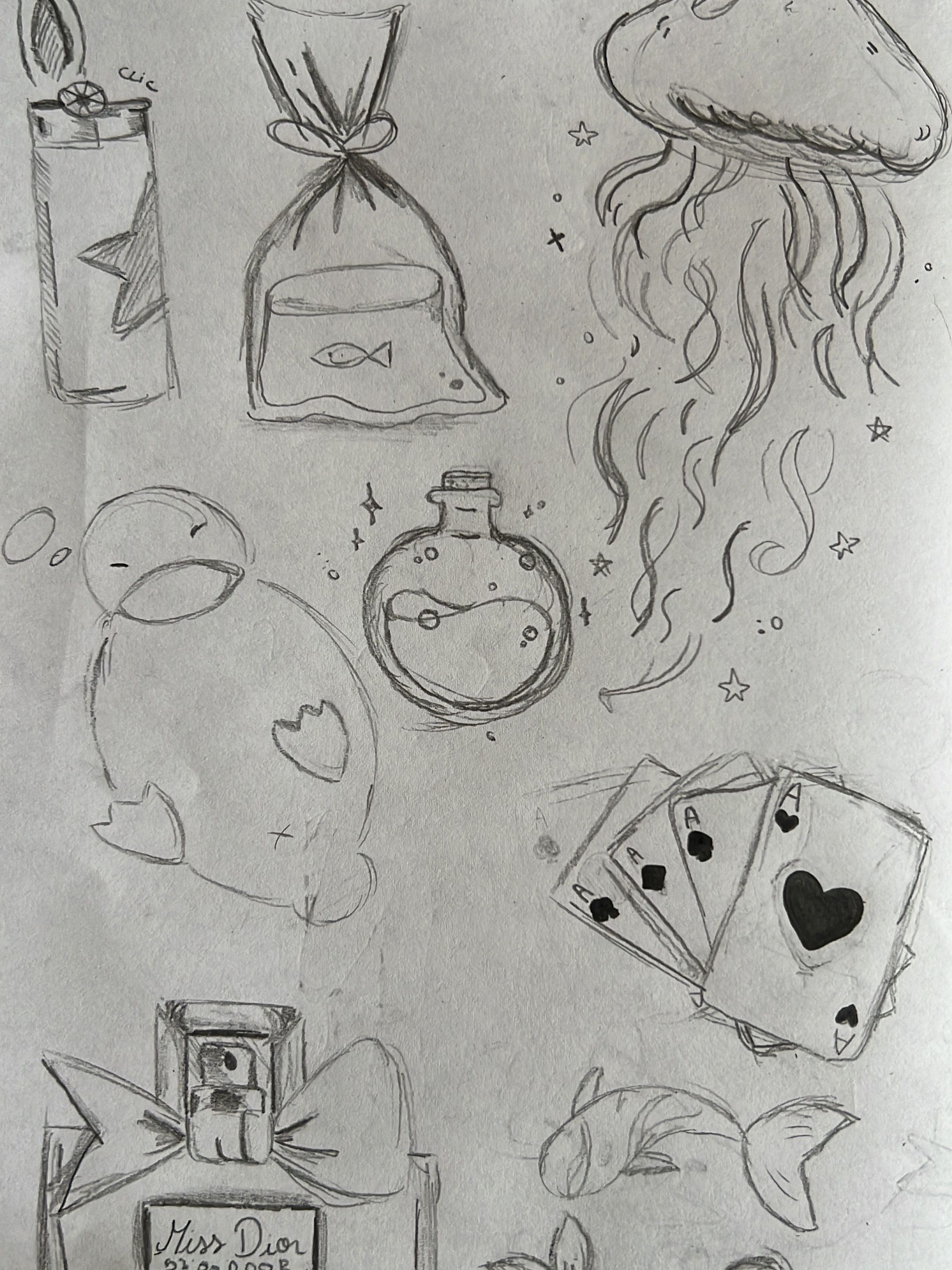 Adorable Jellyfish and Playful Duck Sketches