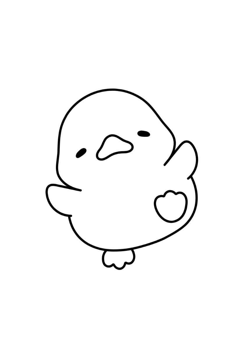 Cute Bird with a Heart