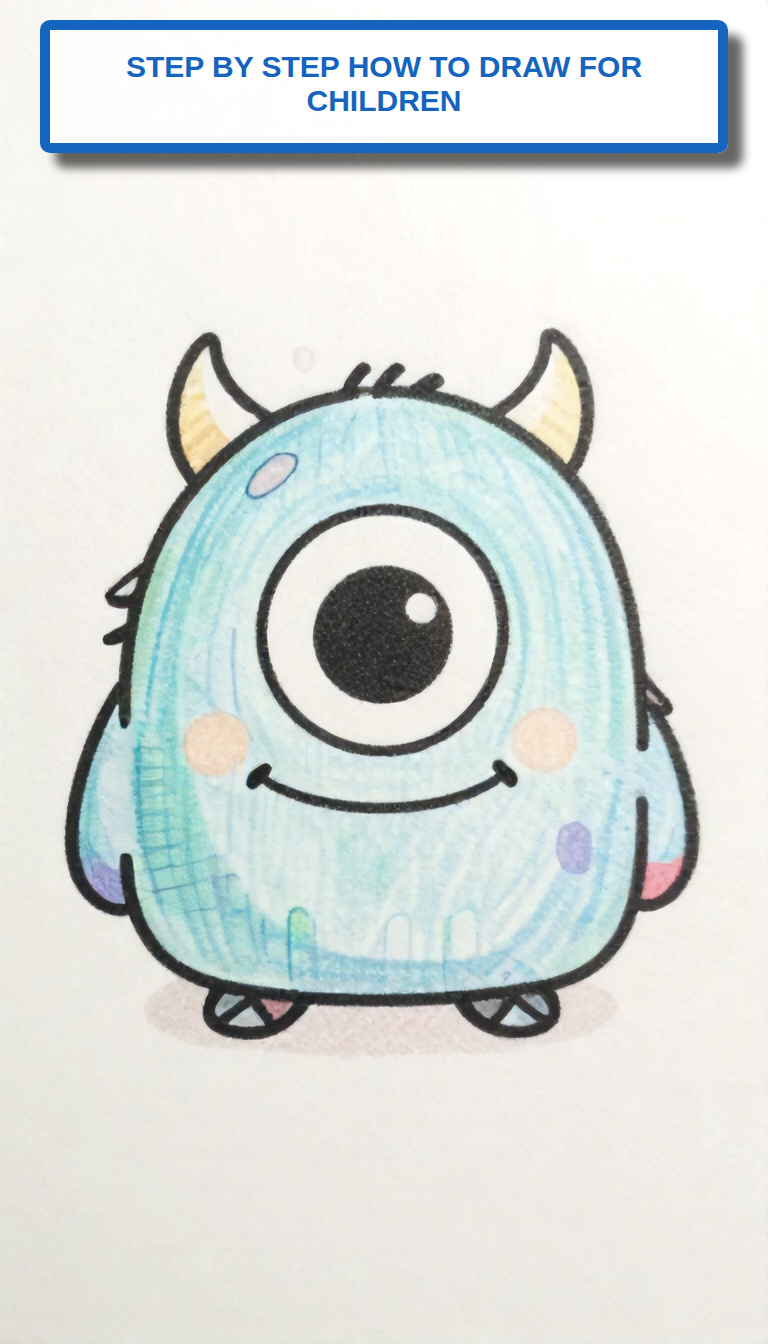 Adorable One-Eyed Monster for Kids