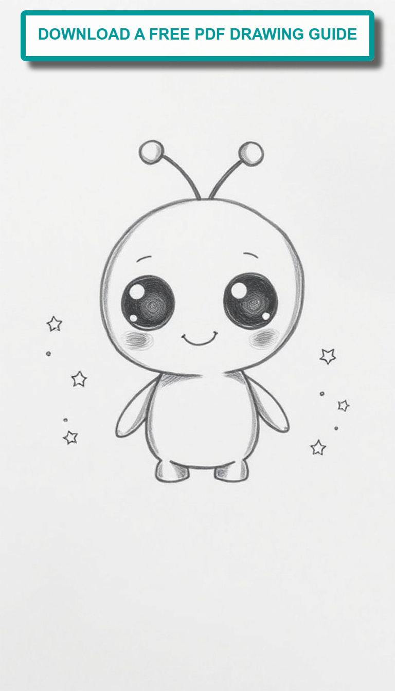 Adorable Cute Alien Character