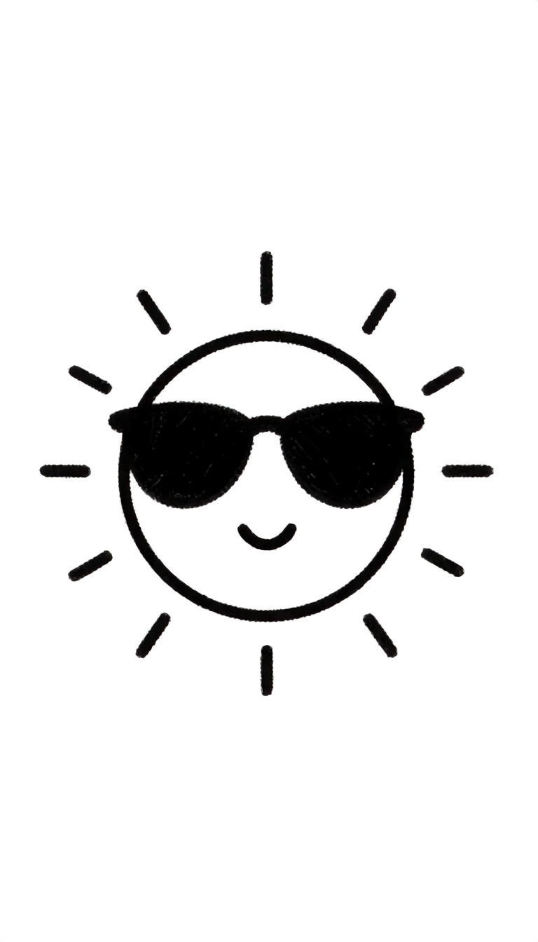 Random Things to Draw: Cool Sunglasses-Wearing Sun
