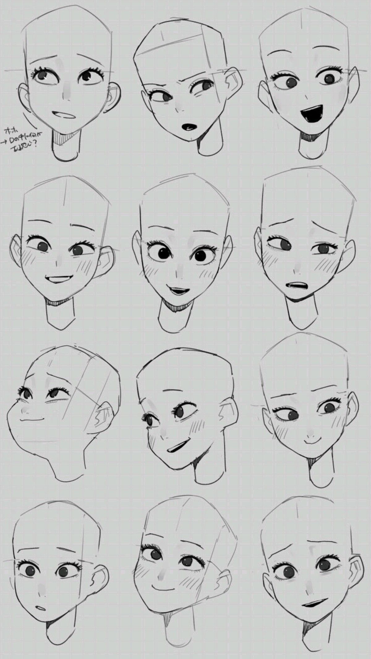 Expressive Female Face Sketches in Various Emotions