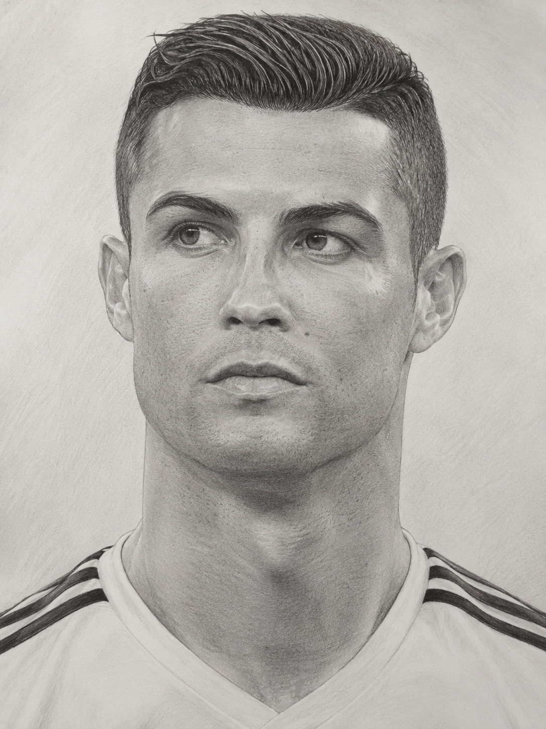 Realistic Portrait of Cristiano Ronaldo