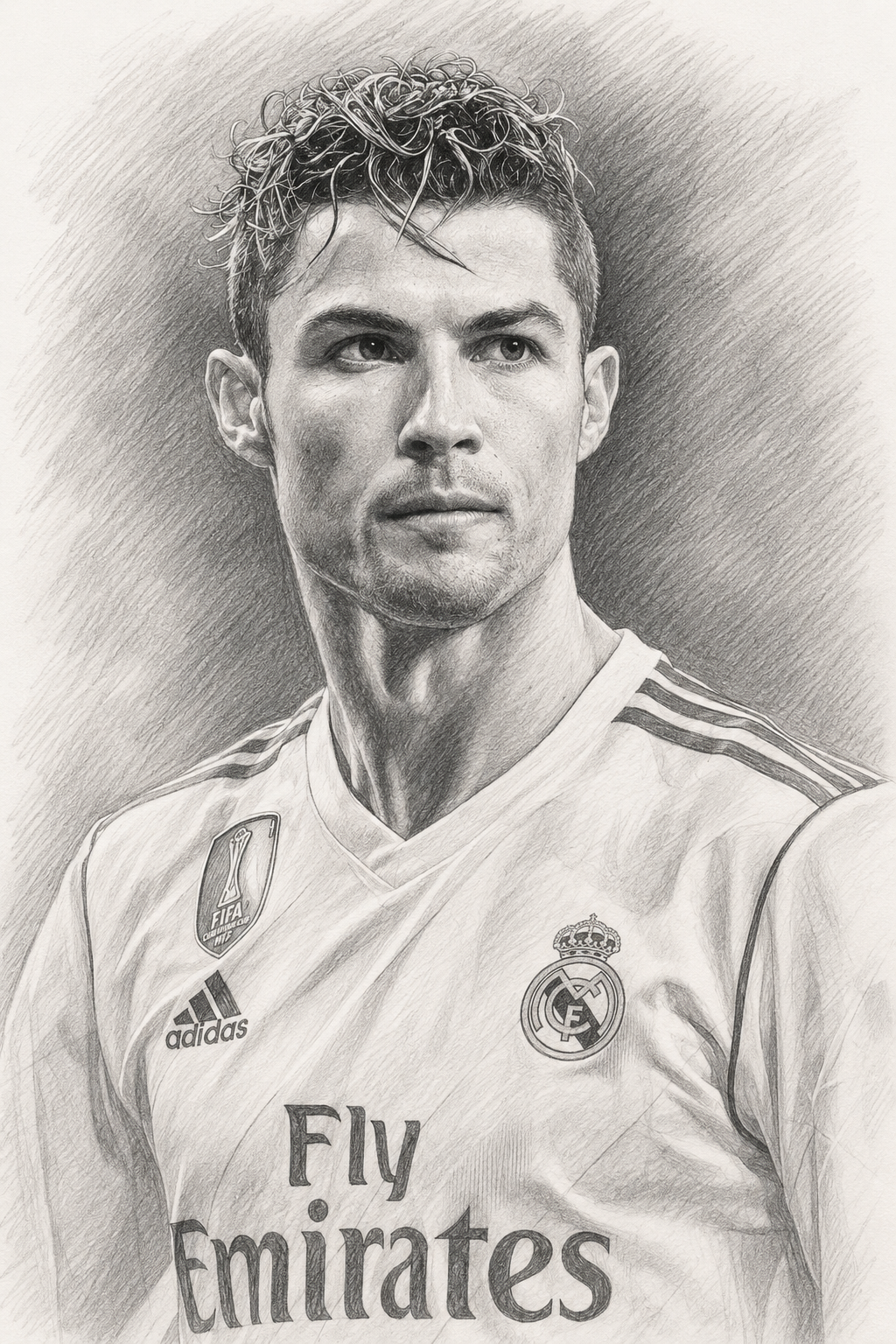 Realistic Cristiano Ronaldo Sketch