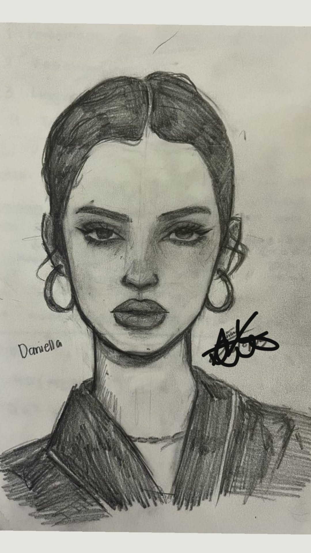 Stylish Woman with Chic Hair and Bold Expression