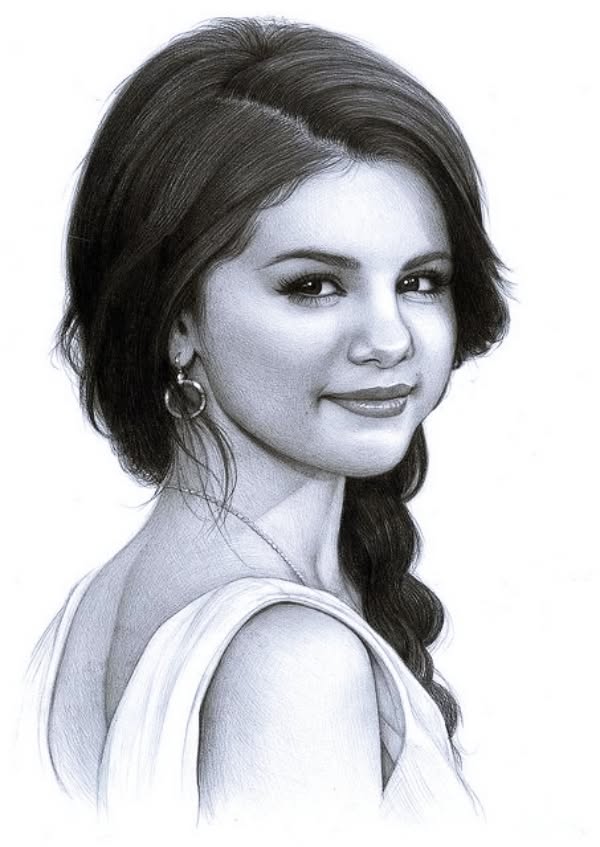Realistic Portrait of a Young Woman with Braided Hair