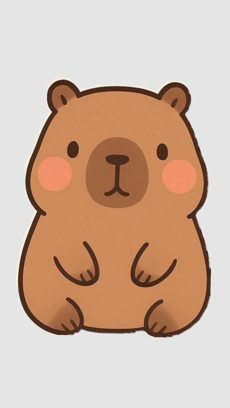 Adorable Baby Bear with Cheeks