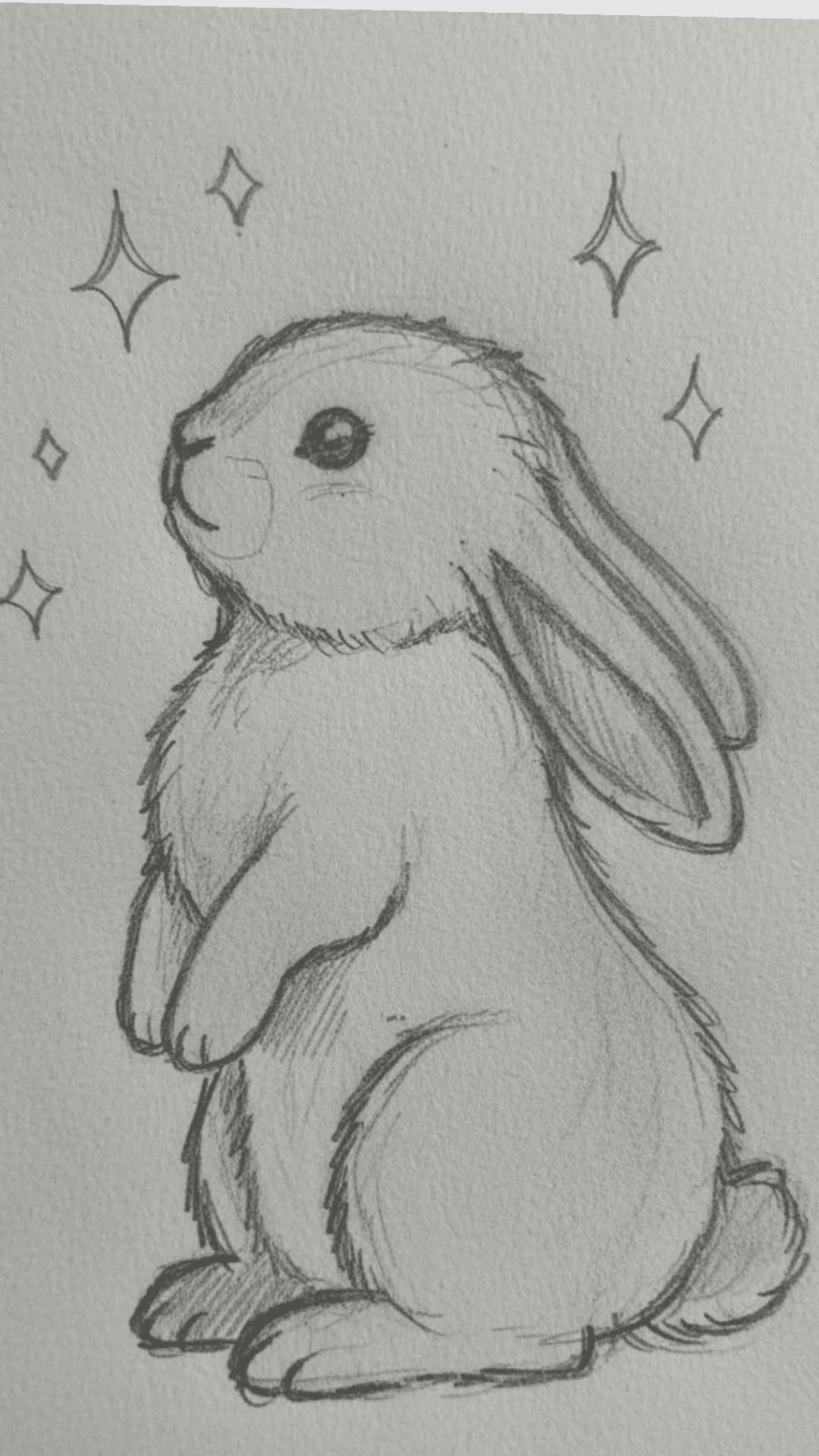 Adorable Bunny with Sparkles