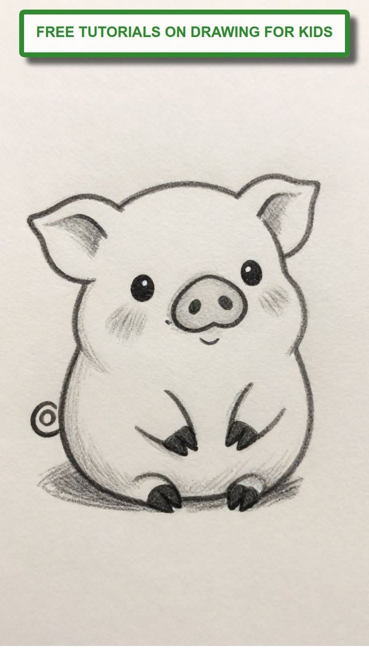 Adorable Chubby Piglet