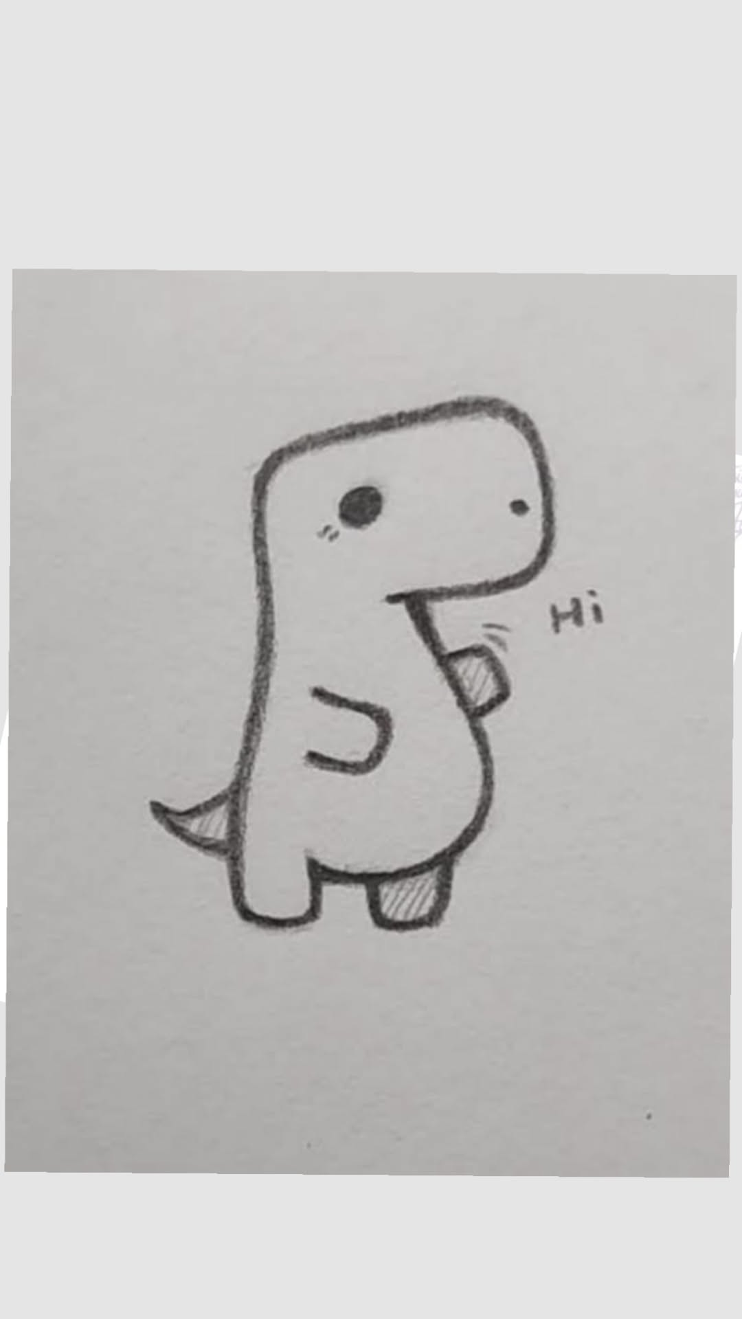 Adorable Dinosaur Saying Hi