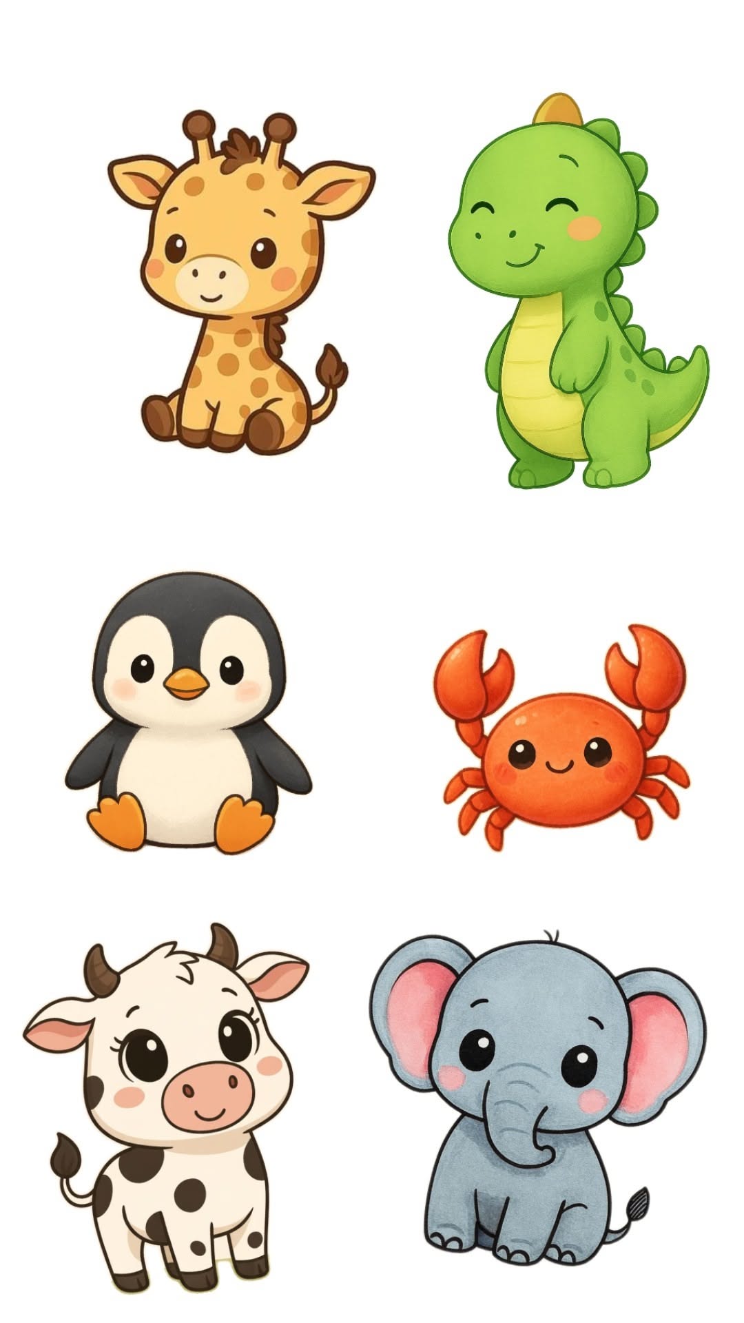 Adorable Giraffe, Friendly Dinosaur, and More
