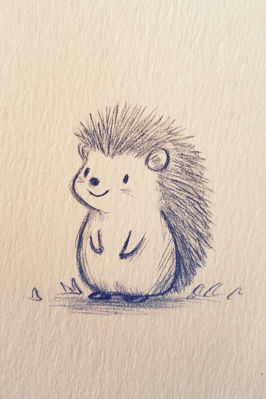 Adorable Hedgehog in a Playful Pose