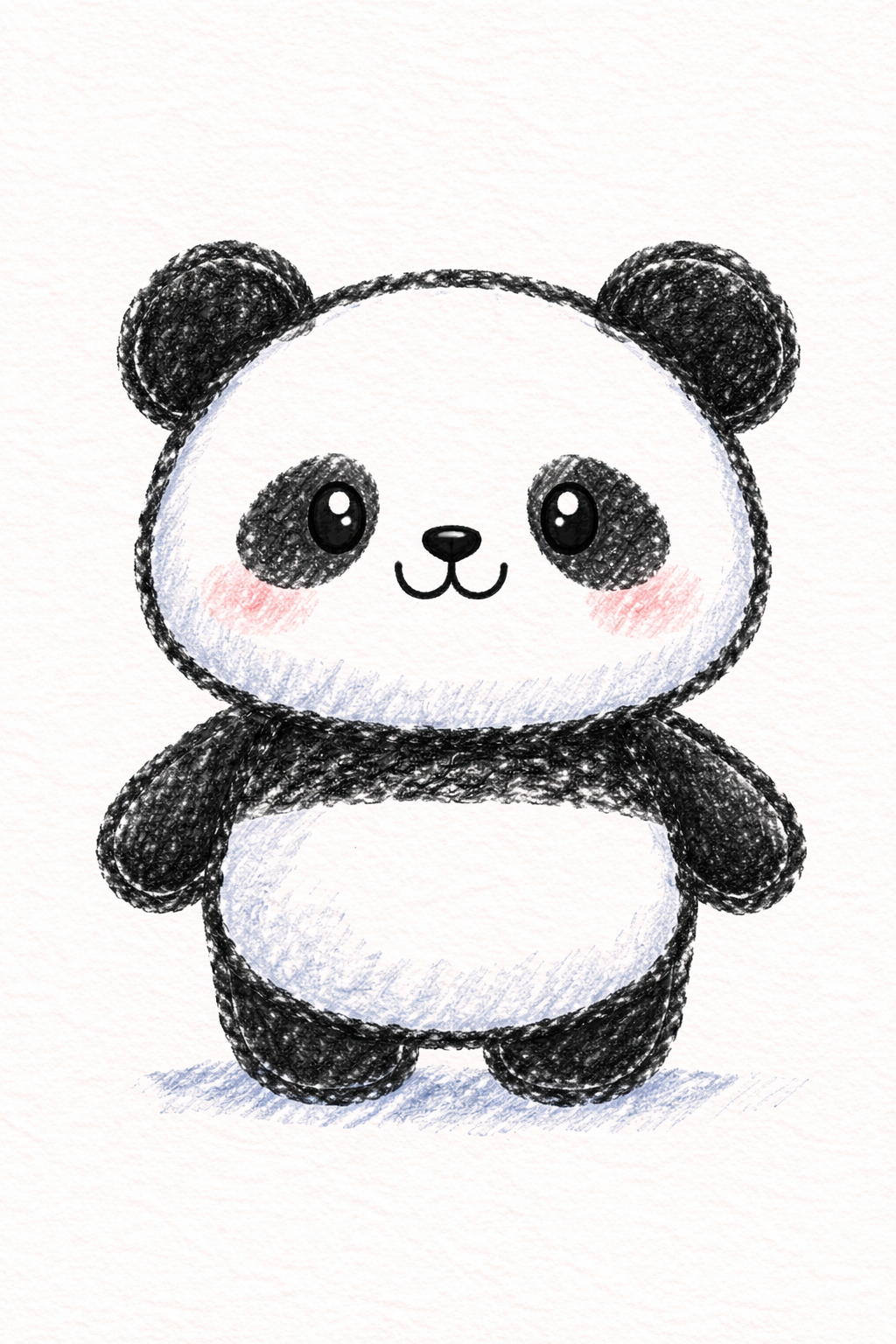 Adorable Panda with Charming Smile