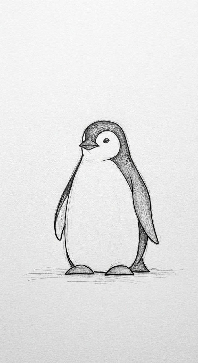 Adorable Penguin Standing Tall