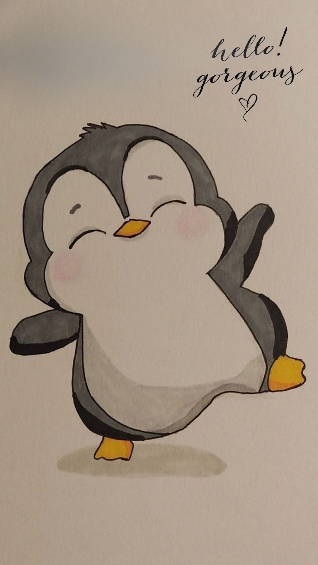 Adorable Penguin Waving Hello