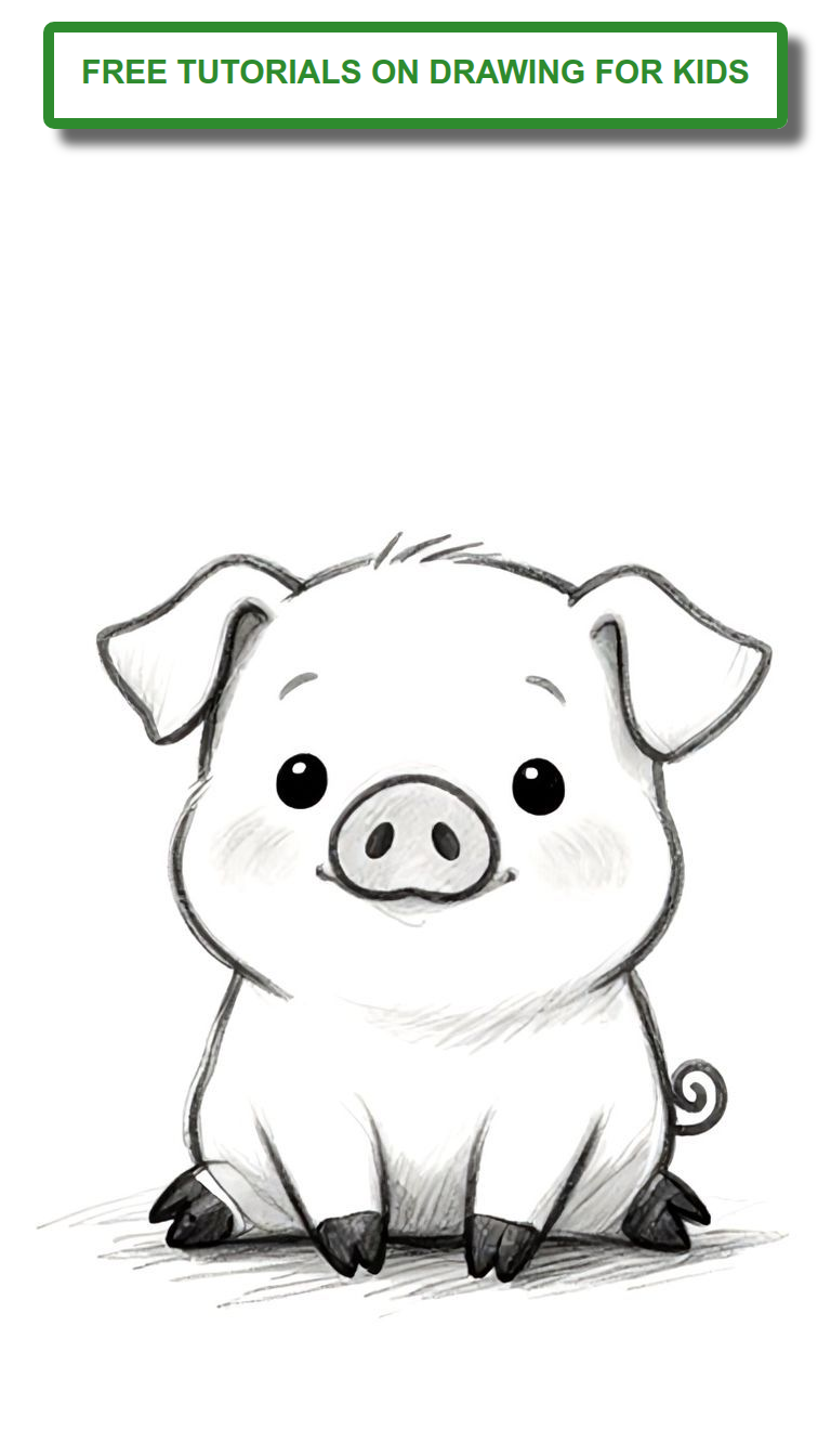 Adorable Piglet with Big Eyes