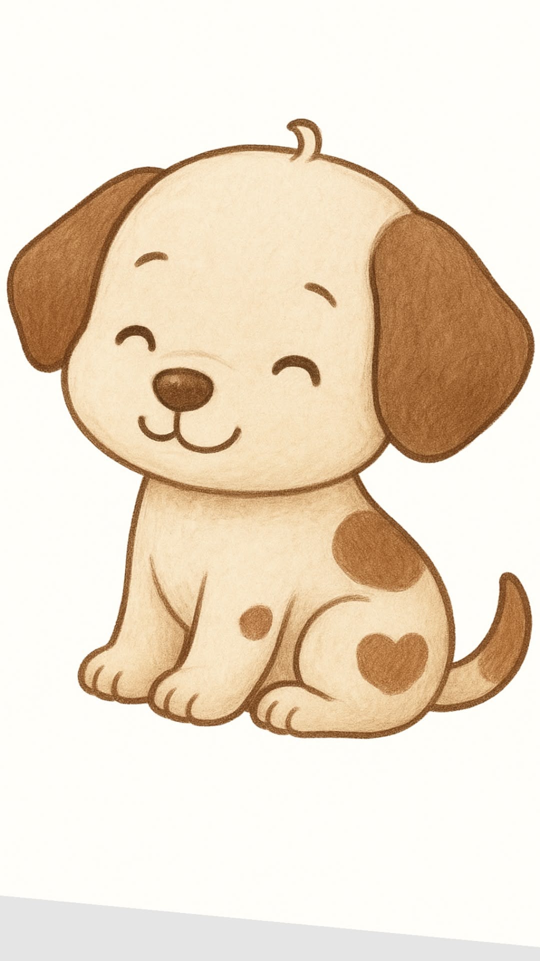 Adorable Puppy with a Heart Spot