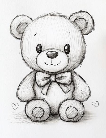 Adorable Teddy Bear with Bow