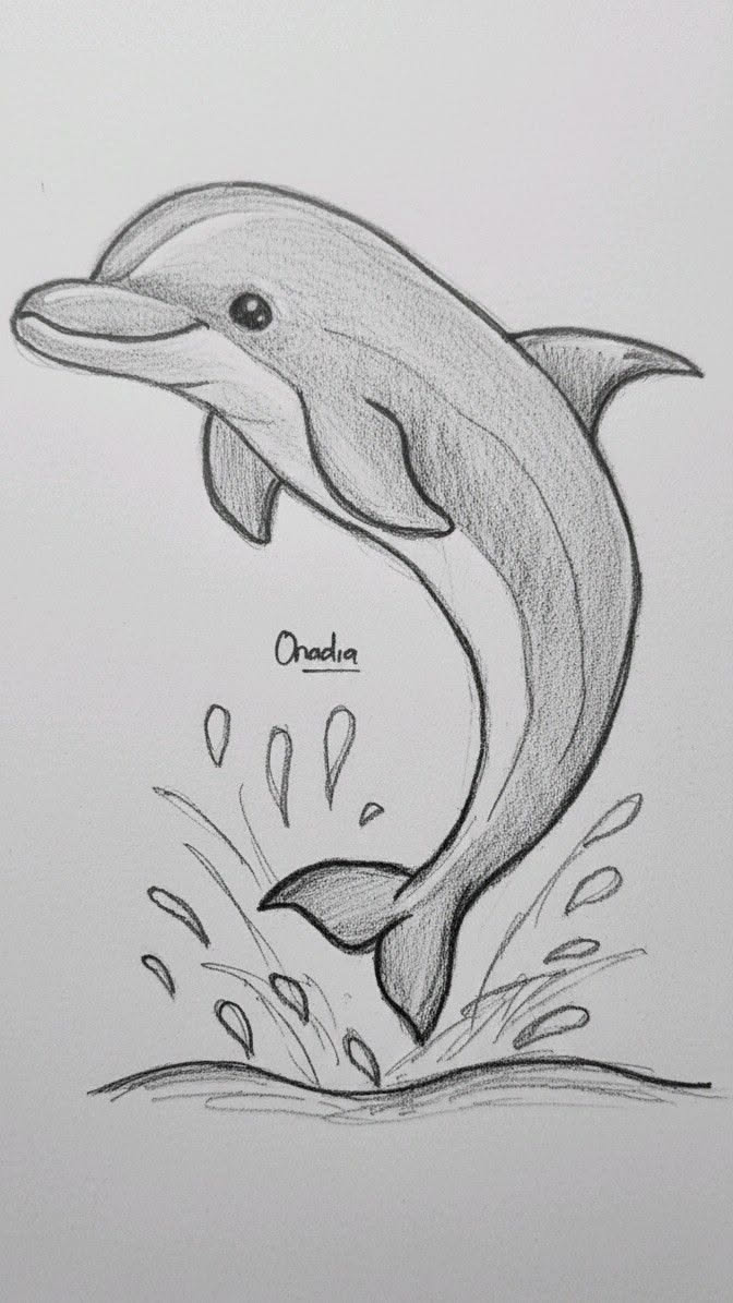 Playful Dolphin Leaping Out of Water