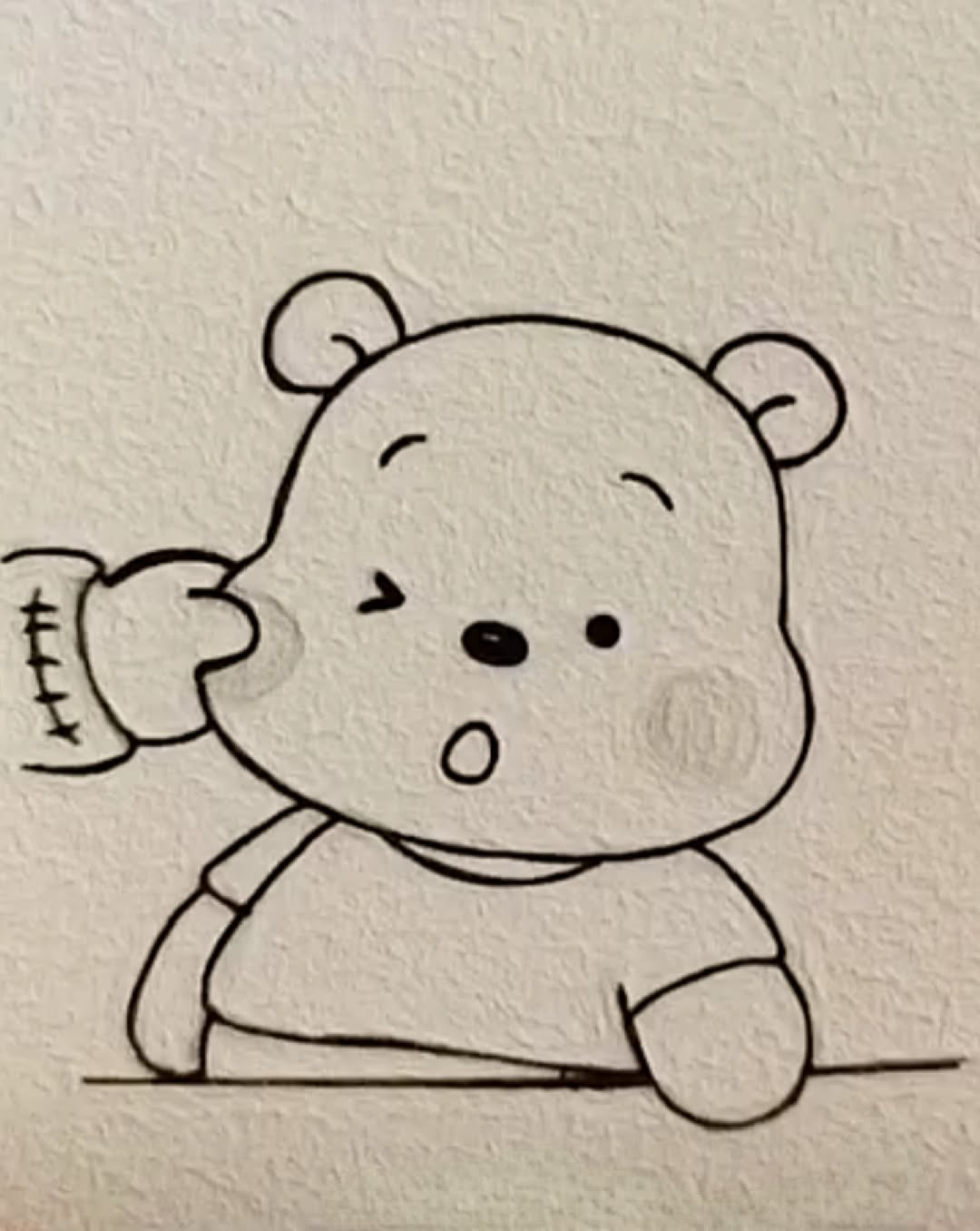Adorable Bear Getting Cheek Pinched