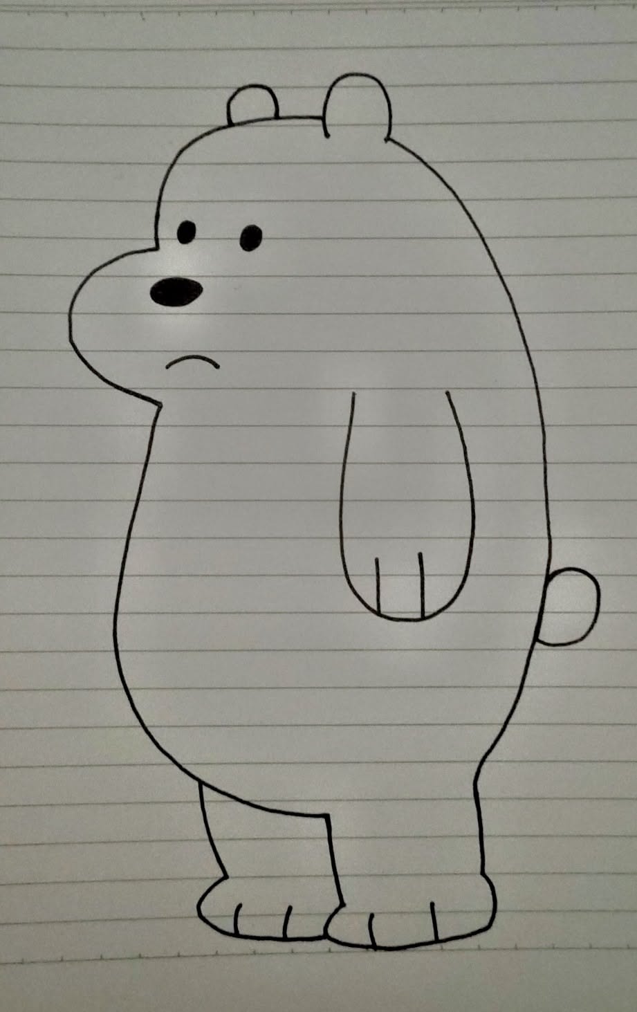 Adorable Bear with a Thoughtful Expression