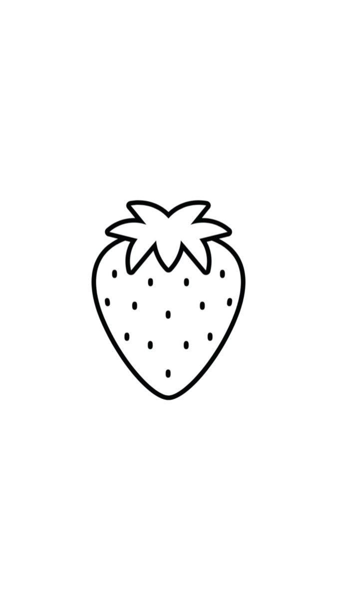 Adorable Cartoon Strawberry with Smile