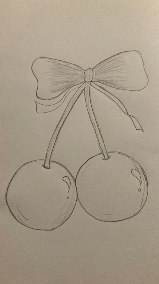 Adorable Cherries with Bow