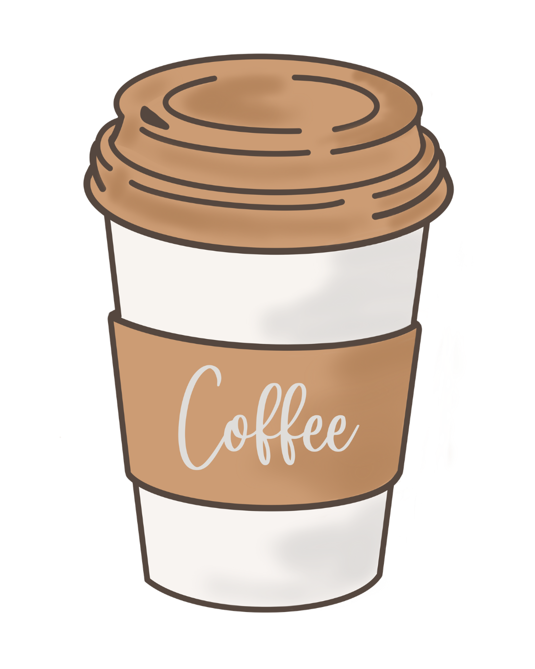 Adorable Coffee Cup with Whipped Cream