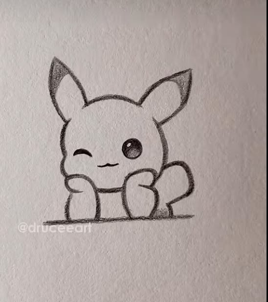 Adorable Kawaii Pikachu Winking