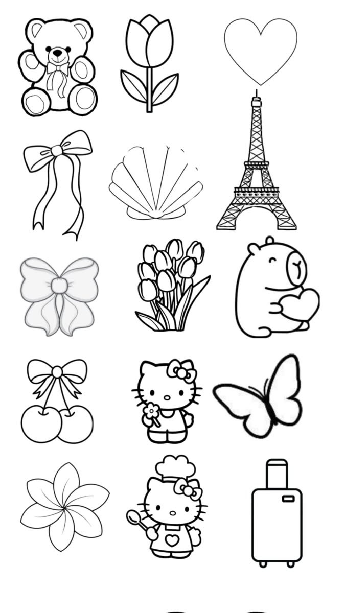 Adorable Bears, Flowers, and Paris Landmarks