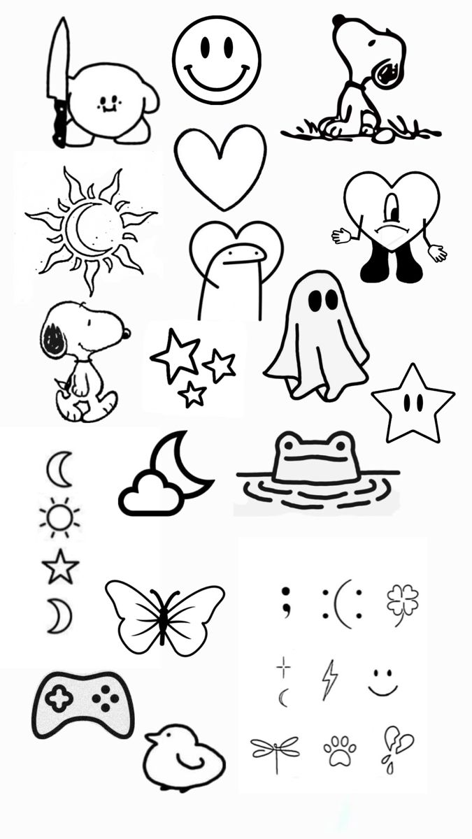 Adorable Characters and Whimsical Symbols